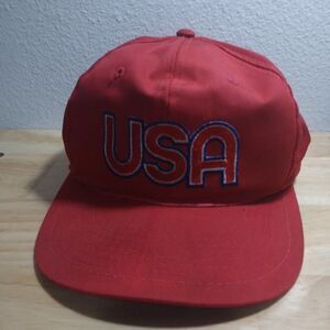 Vintage USA Spell Out Logo Snap Back Hat